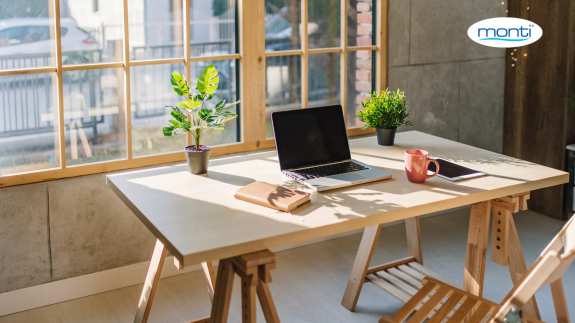 How can you put down a job in a home office?